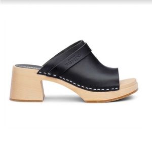 Swedish hasbeens open toe slip in clog 41